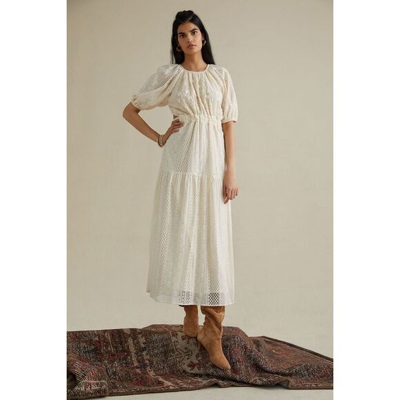 Anthropologie Dresses & Skirts - New Anthropologie Verb By Pallavi singhee Agneza Lace Maxi Dress sz 4